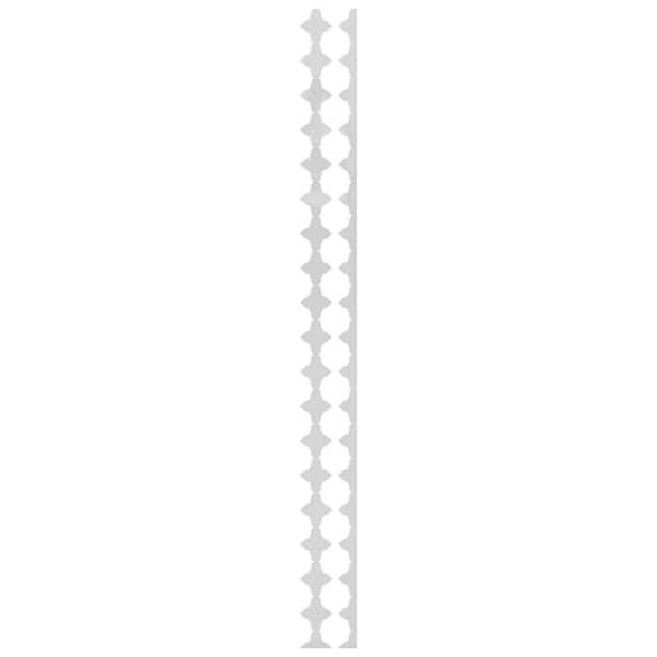 Pandora 0.125 in. T x 0.33 ft. W x 8 ft. L White Acrylic Decorative Wall Paneling 17-Pack