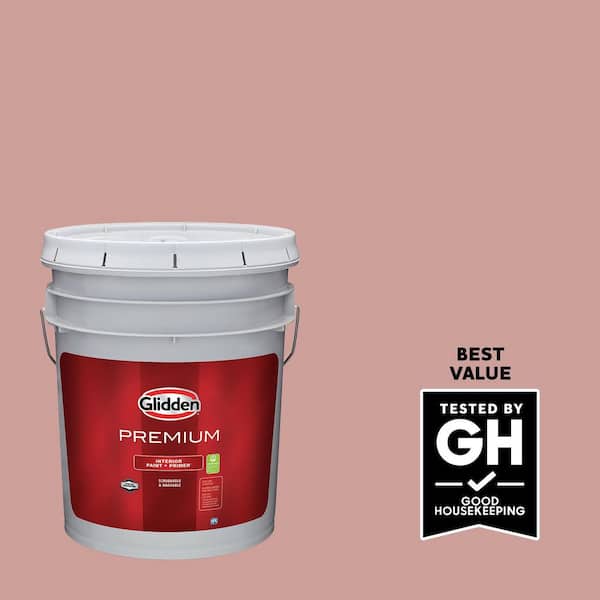 Glidden Premium 5 gal. PPG1056-4 Raffia Cream Semi-Gloss Interior Latex Paint