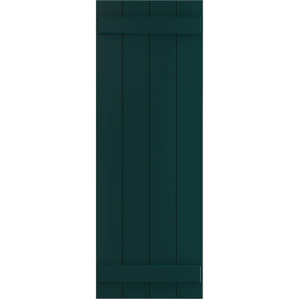 "21 1/2"" x 28"" True Fit PVC Four Board Joined Board-n-Batten Shutters, Thermal Green (Per Pair)" price history on PriceWatchPro