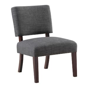 Jasmine Charcoal Fabric Accent Chair
