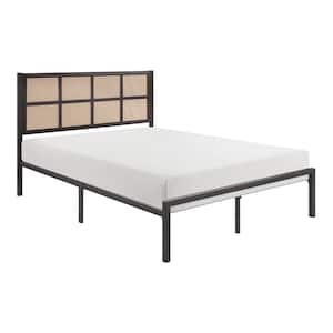 Fawn Dark Bronze Metal Frame Full Platform Bed