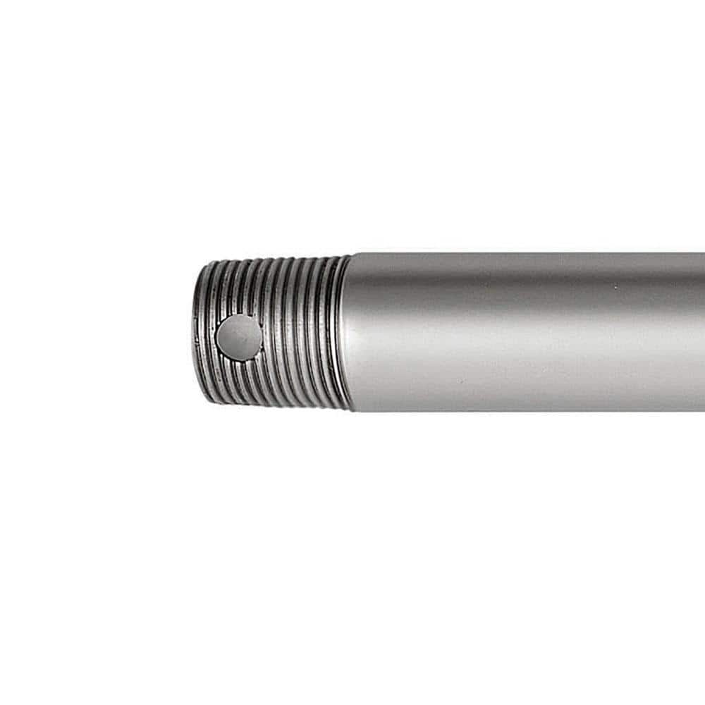 18-inch Satin Steel Ceiling Fan Extension Downrod