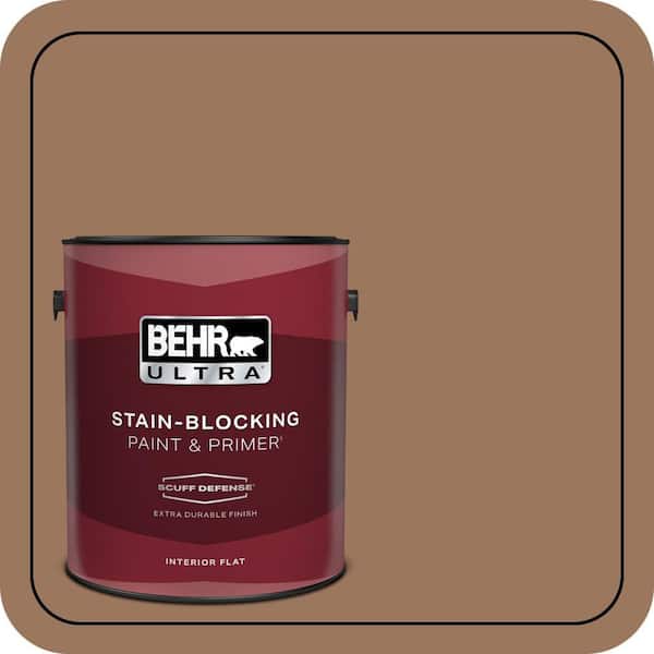 BEHR ULTRA 1 gal. #S220-6 Baked Sienna Extra Durable Flat Interior Paint & Primer