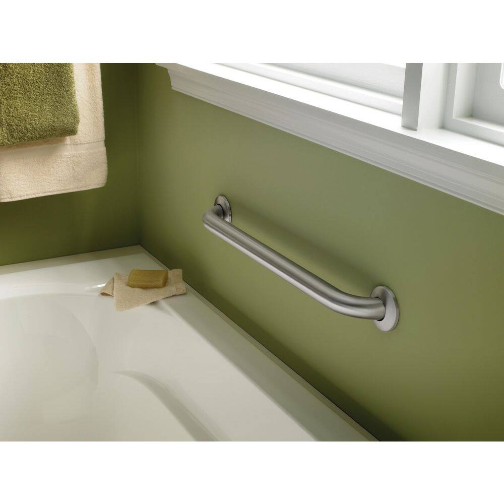 Stainless Steel 16" Concealed Mount Safety Grab Bar