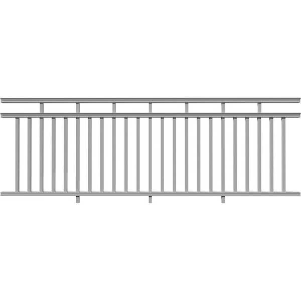 Providence 120 in. x 42 in. PVC 3-Line Level Rail Kit with Reinforcements