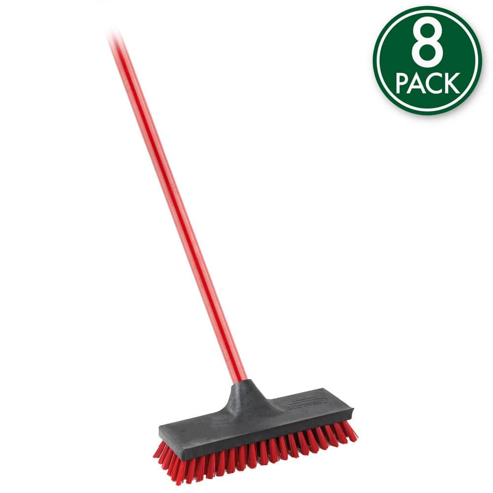 Libman Floor and Deck Scrub Brush with Steel Handle (8Pack) 1707 The