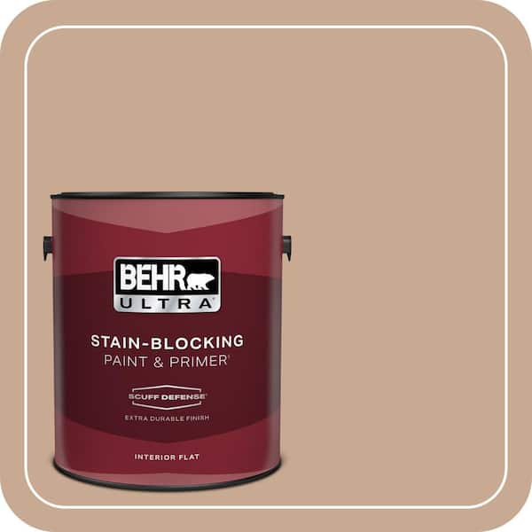 BEHR ULTRA 1 gal. #ECC-42-1 Fox Hill Extra Durable Flat Interior Paint & Primer