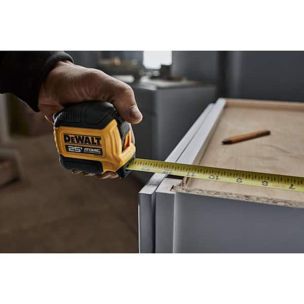 DEWALT Tough Tape 25 ft. x 1-1/4 in. Tape Measure DWHT36925S - The Home  Depot