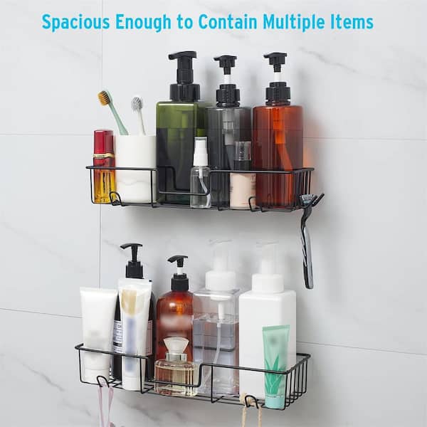 Dracelo White 4-Tier Adjustable Shelves Shower Caddy Corner for Bathroom, Bathtub Storage Organizer for Shampoo Accessories