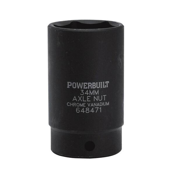 1-Inch Drive 30mm Deep Impact Socket - 6 Point Axle Nut Removal Tool