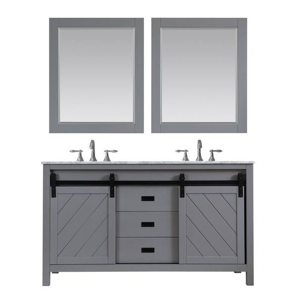 Altair Kinsley 60 In Double Bathroom, Home Depot Bathroom Cabinets And Countertops