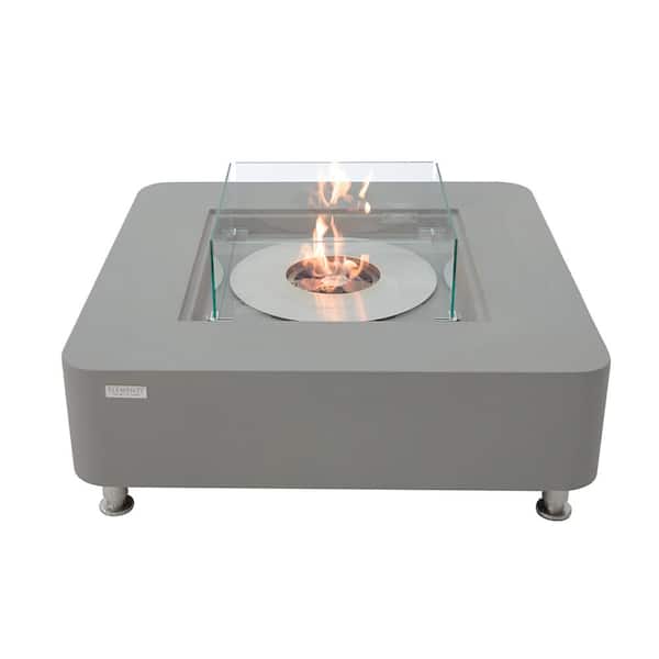 Elementi Perth 40 in.Concrete Ethanol Fire Pit Table in Space Grey