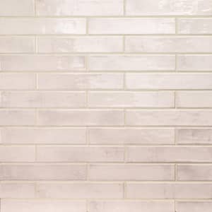 Stella Blush 2 in. x 10 in. Pink Glossy Ceramic Subway Wall Tile (5.16 sq. ft./Case)