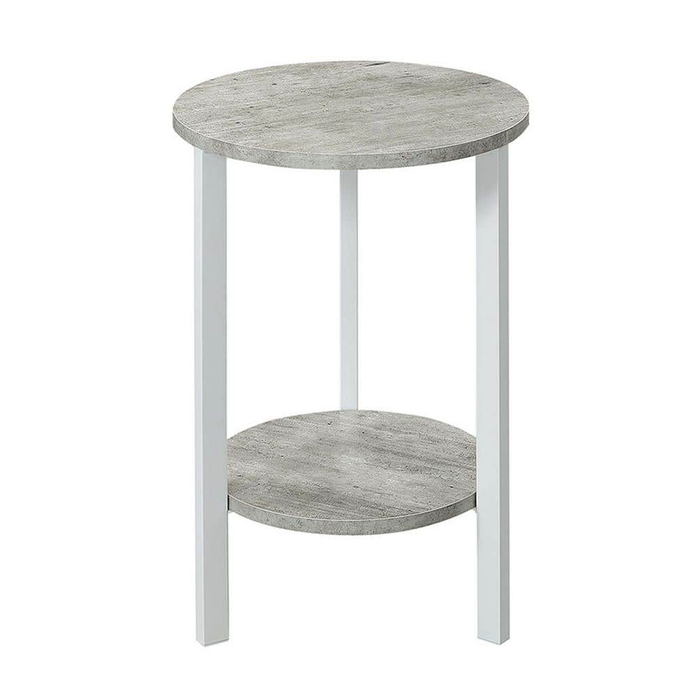 Convenience Concepts Graystone 24  Plant Stand  Faux Birch/White