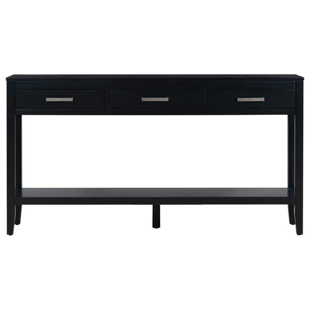 59.10 in. W x 31.10 in. H x 13.80 in. D MDF Rectangular Shelf in Black price history on PriceWatchPro