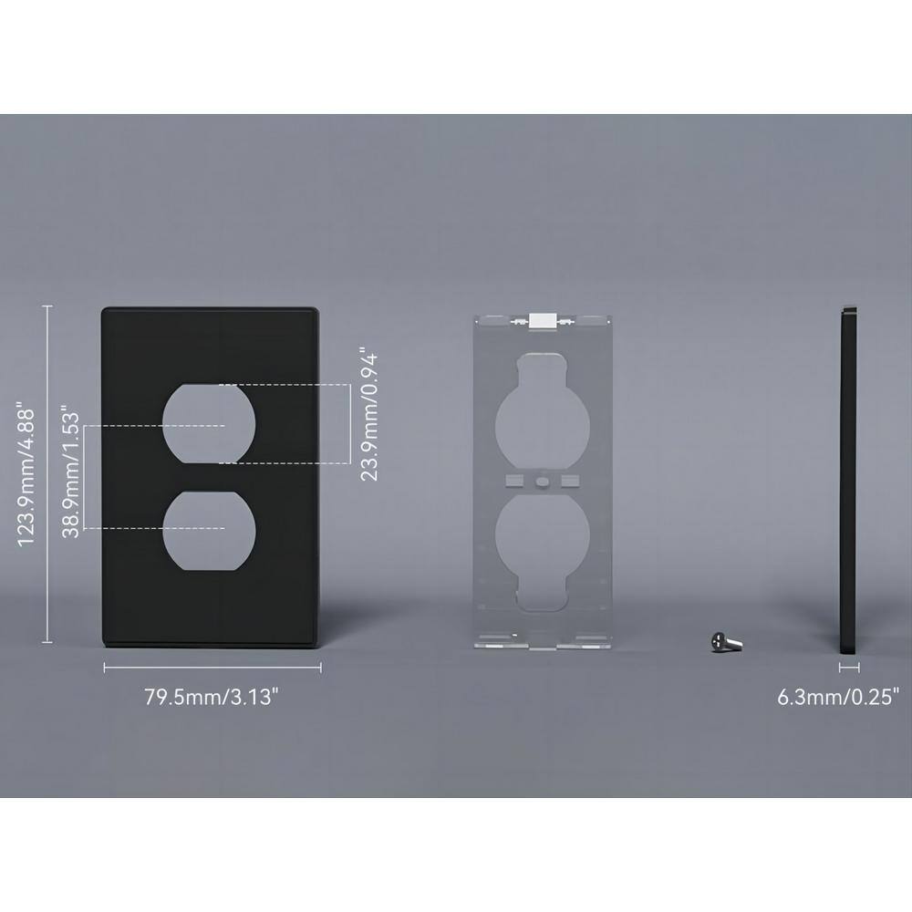No Subject 2 - Gang Duplex Outlet Wall Plate (Set of 10)