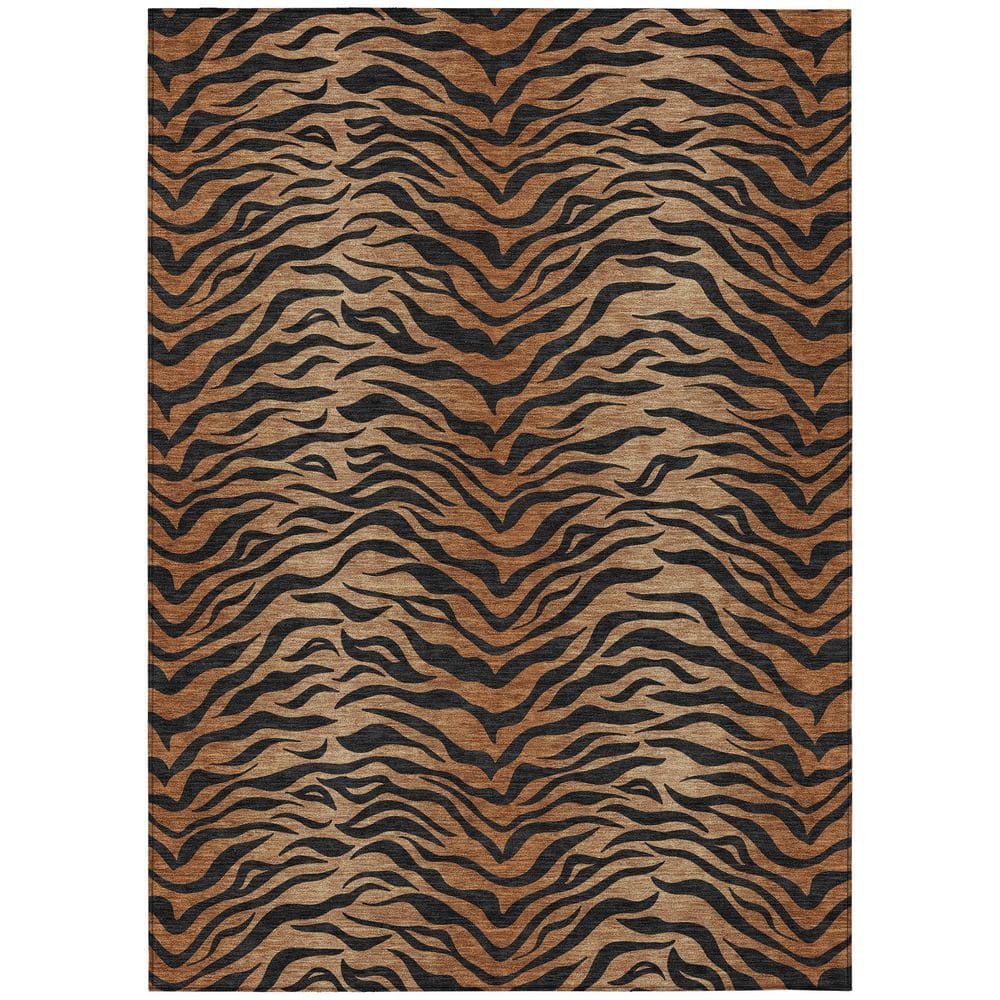 Chantille Machine Washable Indoor/Outdoor Abstract ACN2925 Rust 3 ft. x 5 ft. Area Rug price history on PriceWatchPro