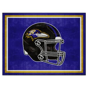 Baltimore Ravens Purple 8 ft. x 10 ft. Plush Area Rug