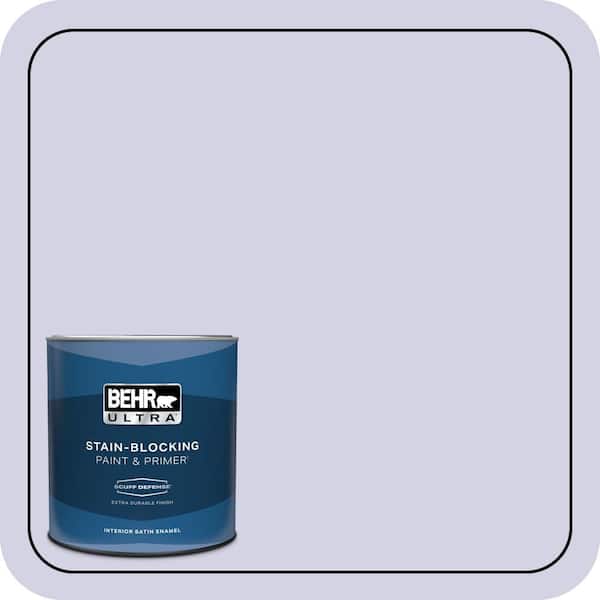 BEHR ULTRA 1 qt. #M550-2 Lavender Memory Extra Durable Satin Enamel Interior Paint & Primer