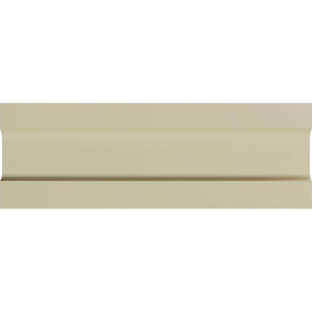 Primed Beige Polyurethane Geometric Panel Moulding Sample