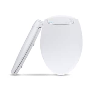 LumaWarm Heated Nightlight Elongated Closed Front Toilet Seat in White