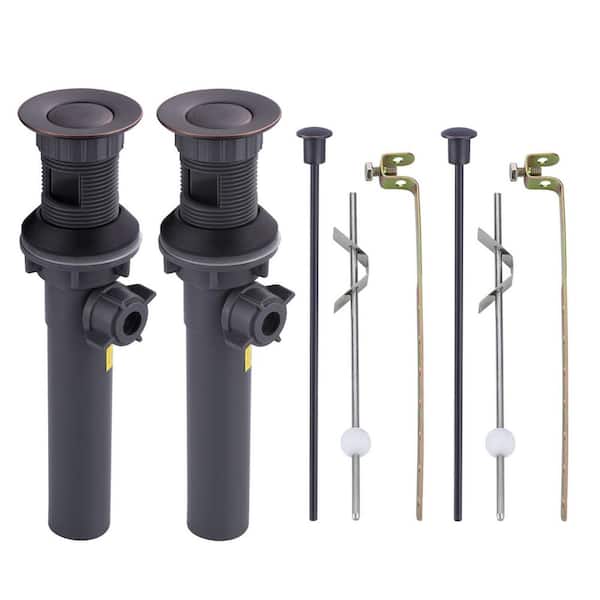 2-Packs Drain Assembly Stopper w/ Lift Rod in Oil Rubbed Bronze