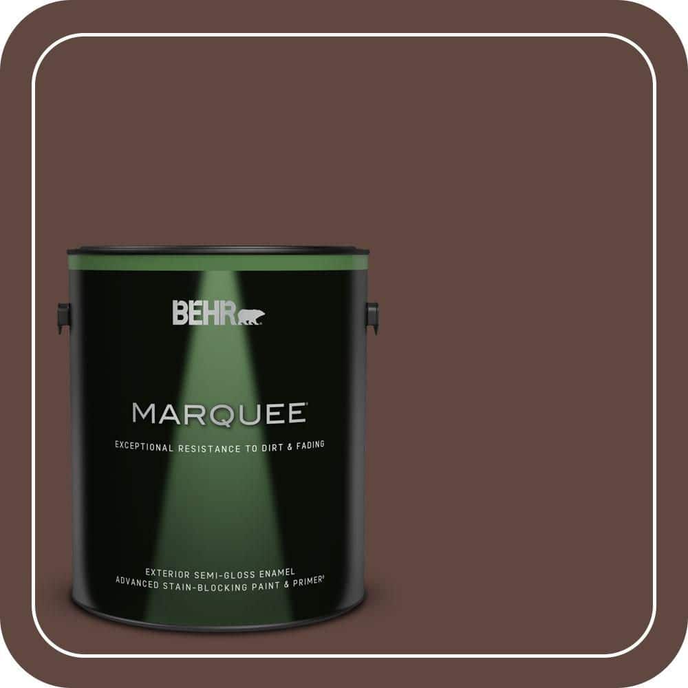 1 gal. #180F-7 Warm Brownie Semi-Gloss Enamel Exterior Paint & Primer price history on PriceWatchPro