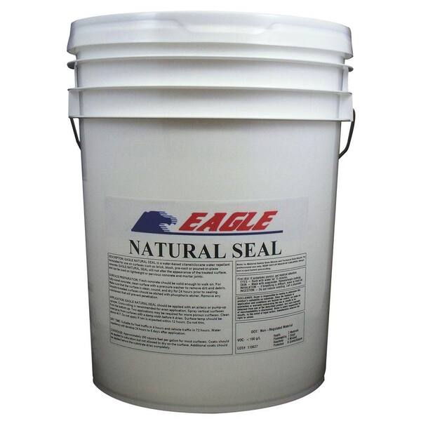 Eagle 5 Gal. Natural Seal Penetrating Clear Water-Based Concrete and Masonry Water Repellant Sealer and Salt Repellant