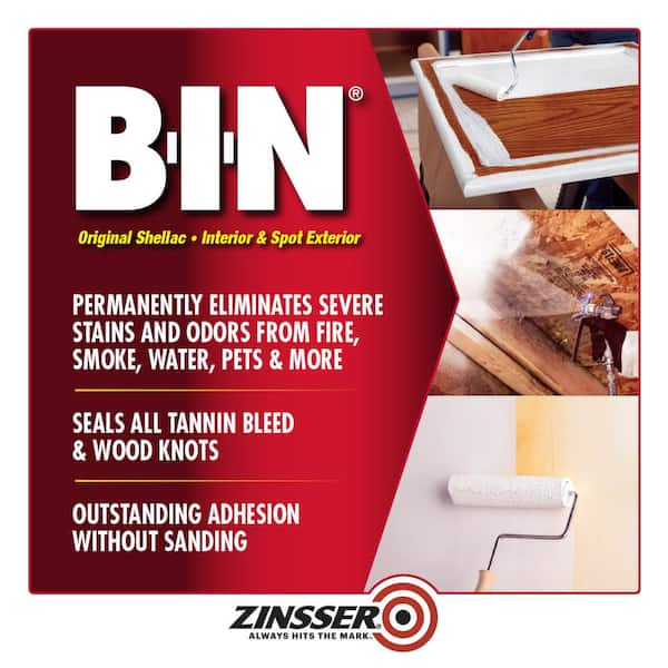 5 gal. B-I-N Shellac-Based White Interior Primer and Sealer