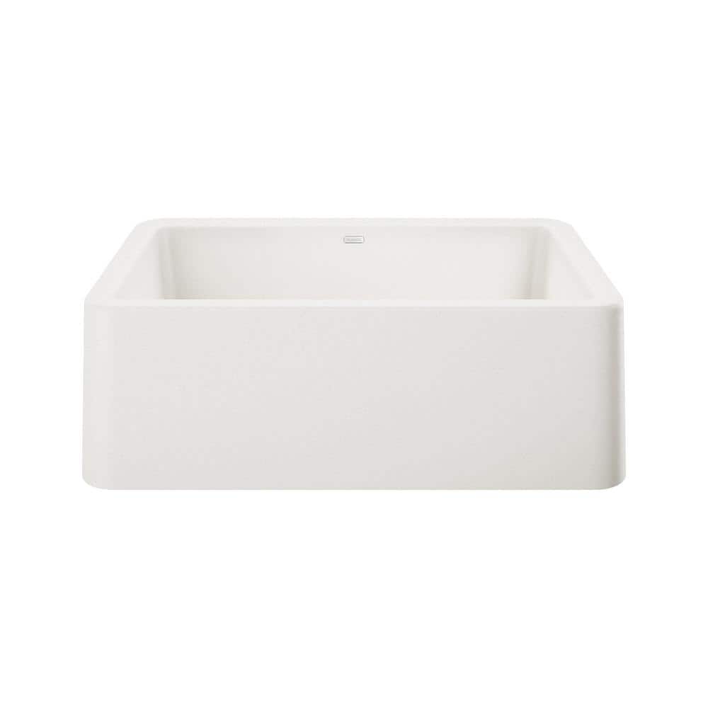 IKON 30 in. Farmhouse/Apron-Front Single Bowl White Granite Composite Kitch
