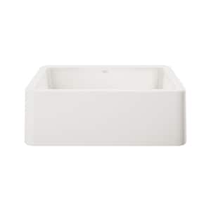 IKON 30 in. Farmhouse/Apron-Front Single Bowl White Granite Composite Kitchen Sink