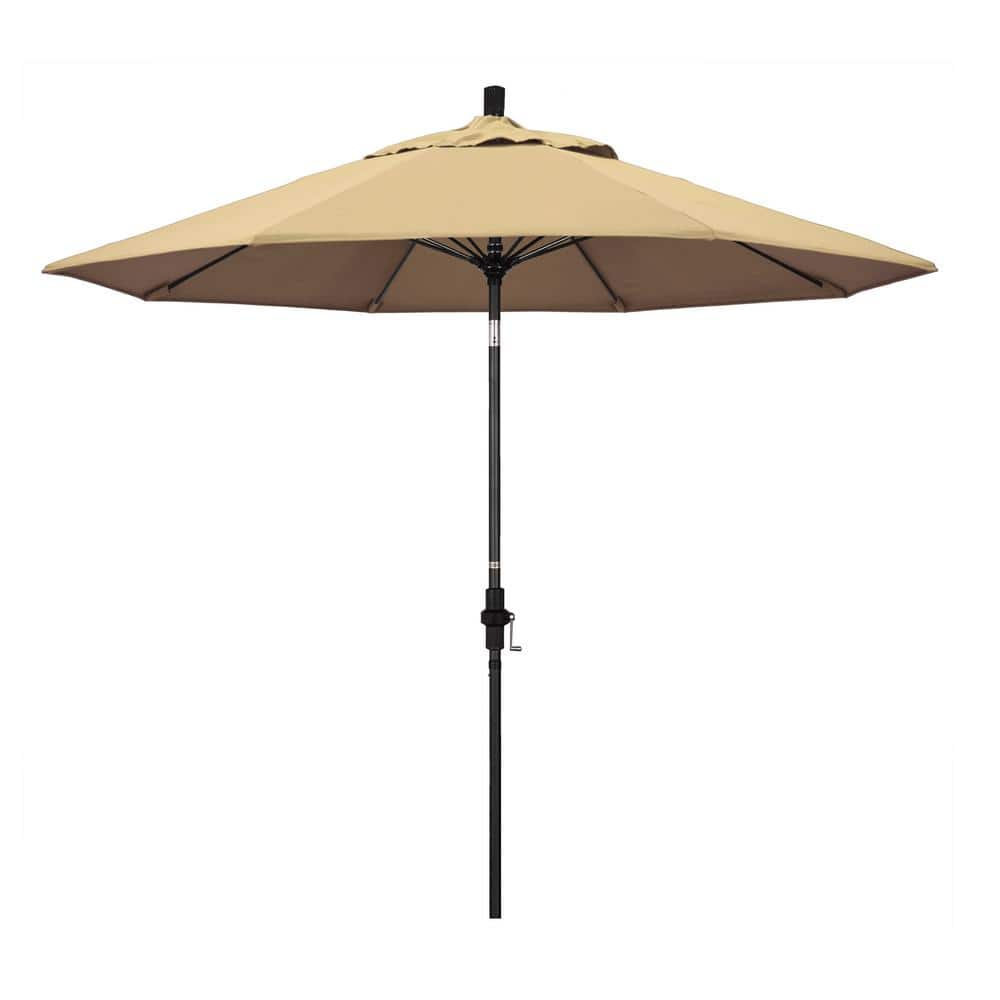 California Umbrella 9 ft. Fiberglass Collar Tilt Patio Umbrella in ...