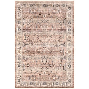 Sorsha Persian Traditional Fringe Rust 6 ft. 7 in. x 9 ft. Area Rug