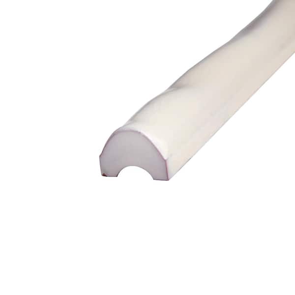 Antic Craquelle Torello White 3/4 in. x 6 in. Glossy Ceramic Wall Tile Trim