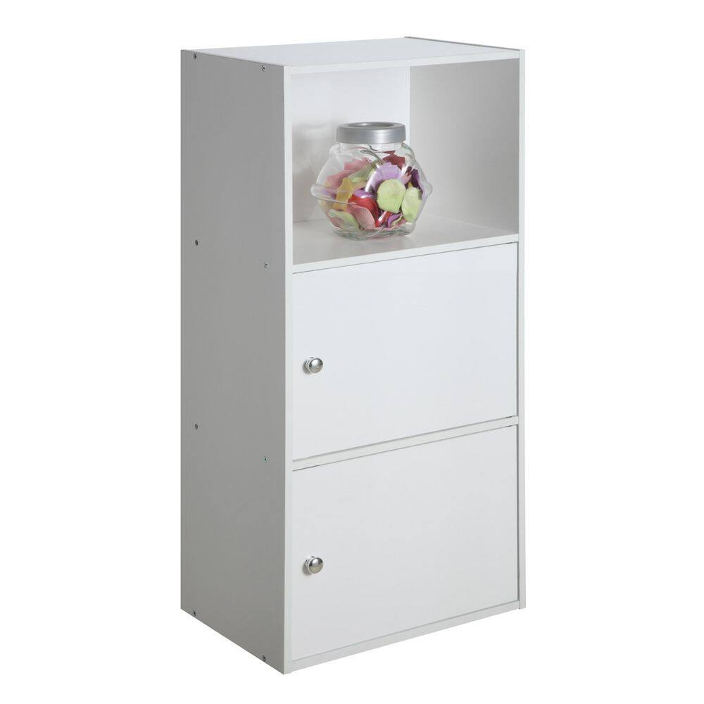 White Particle Board 2-Door Office Storage Cabinet