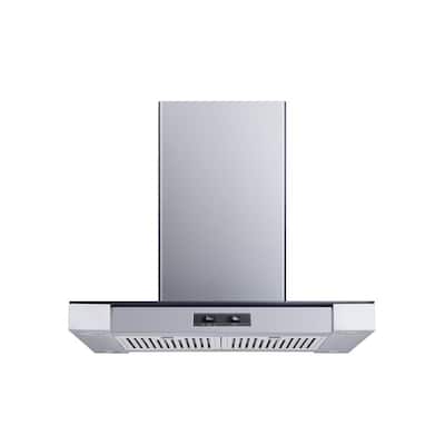 Winflo 36 in. Convertible Island Mount Range Hood in Stainless Steel