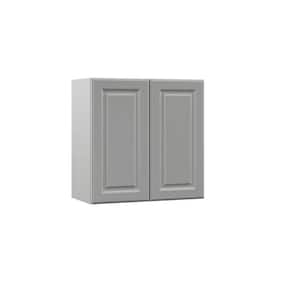 Designer Series Elgin Assembled 24x24x12 in. Wall Kitchen Cabinet in Heron Gray