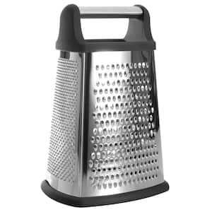 Essentials 10 in. Stainless Steel 4-Sided Grater with Handle