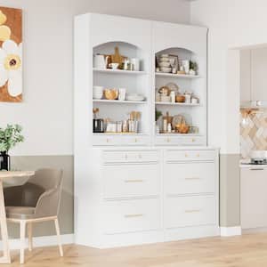 G799\" unico W1250 食器棚 BREATH kitchen Garvee Kitchen Pantry Cabinet with Microwave Stand