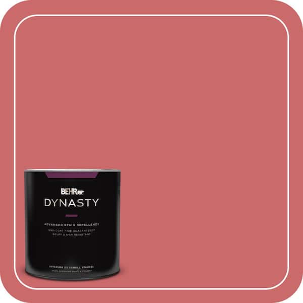 BEHR DYNASTY 1 qt. #MQ4-02 Strawberry Wine One-Coat Hide Eggshell Enamel Interior Stain-Blocking Paint and Primer