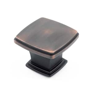 Charlemagne Collection 1-11/16 in. (43 mm) x 1-11/16 in. (43 mm) Brushed Oil-Rubbed Bronze Transitional Cabinet Knob