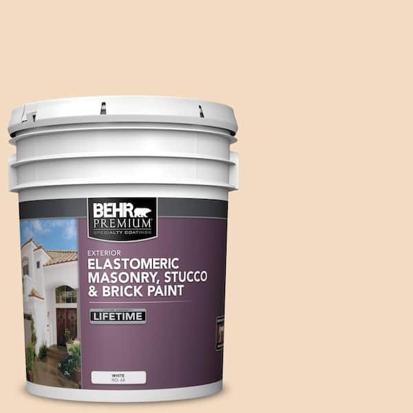 5 gal. #S270-1 Frosted Toffee Elastomeric Masonry, Stucco and Brick Exterior Paint