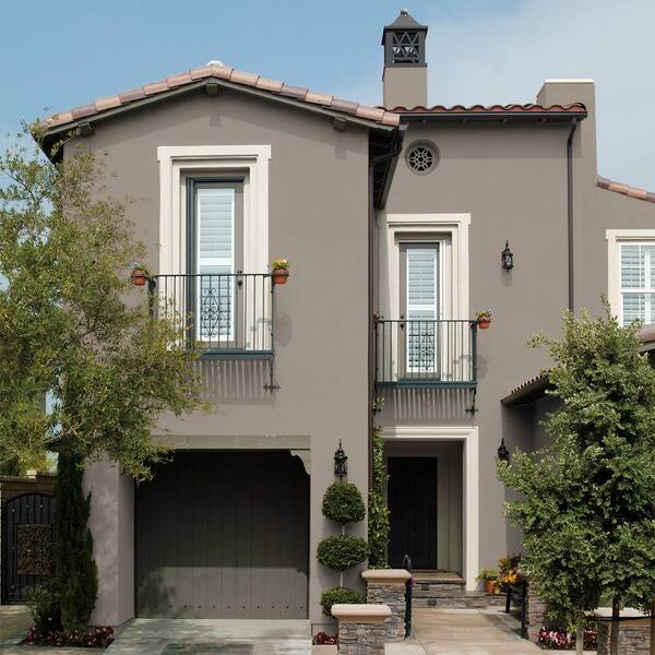 BEHR - 5 gal. #N210-3 Barista Flat Interior/Exterior Masonry, Stucco and Brick Paint