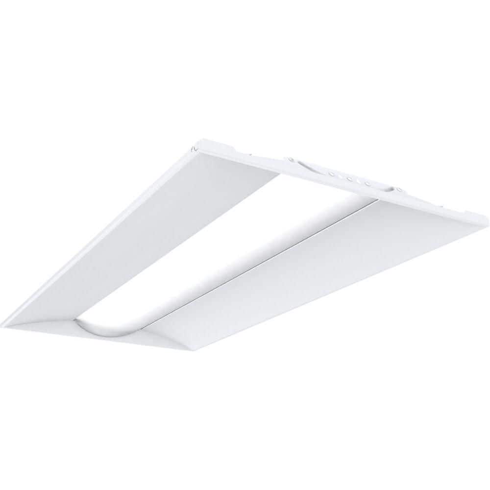 Contractor Select STAKS 2 ft. x 4 ft. 4000/5000/6000 Lumens White Integrated LED Troffer with Battery Backup price history on PriceWatchPro