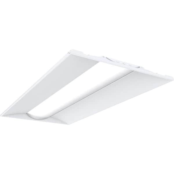Contractor Select STAKS 2 ft. x 4 ft. 4000/5000/6000 Lumens White Integrated LED Troffer with Battery Backup