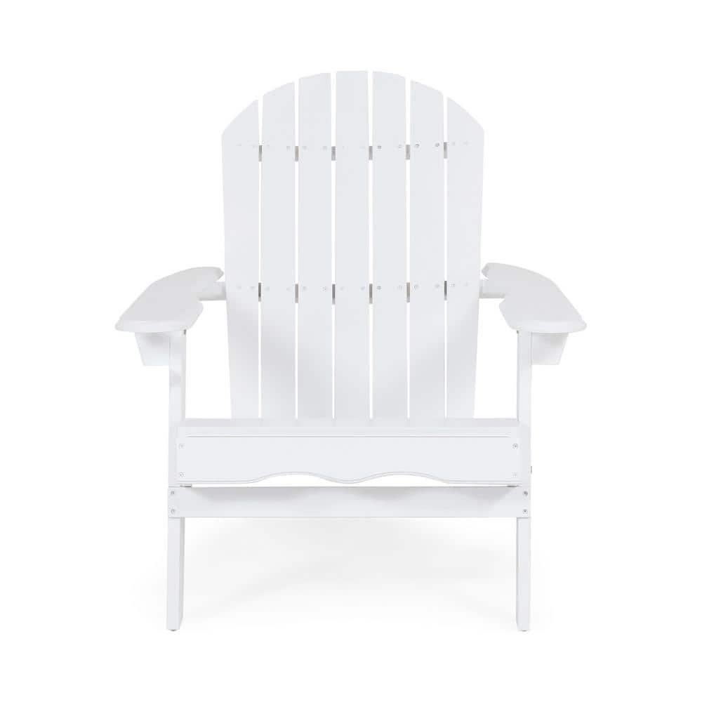 Zeus & Ruta White Reclining Acacia Wood Adirondack Chair QR-940 - The ...