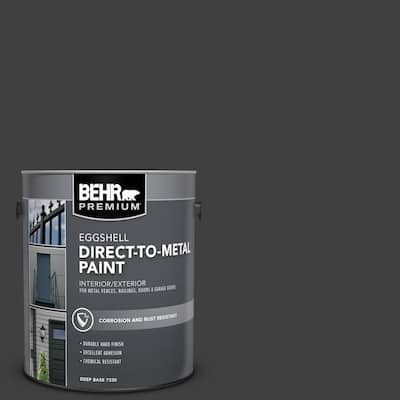 1 gal. Black Eggshell Direct to Metal Interior/Exterior Paint
