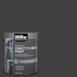 1 gal. #1350 Ultra Pure Black Eggshell Direct to Metal Interior/Exterior Paint