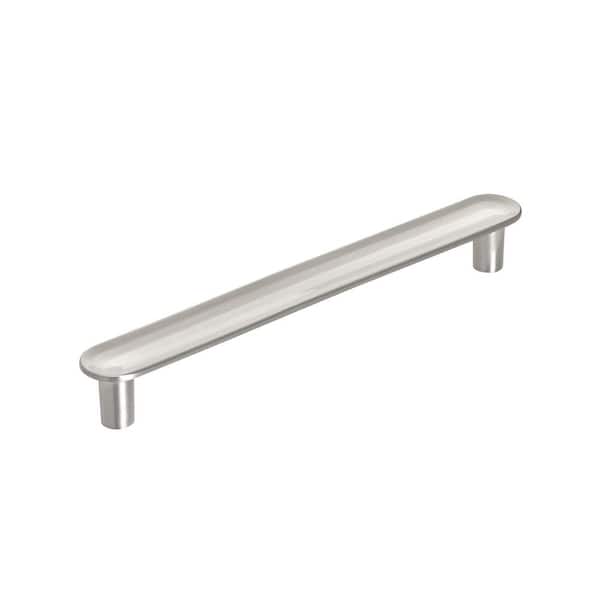 Concentric 5-1/16 in. (128mm) Modern Satin Nickel Bar Cabinet Pull