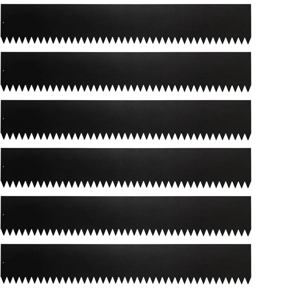 Metal Landscape Edging 40 L x 6 H Galvanized Bendable Garden Border with Gloves and Clips Black 6 Pieces price history on PriceWatchPro